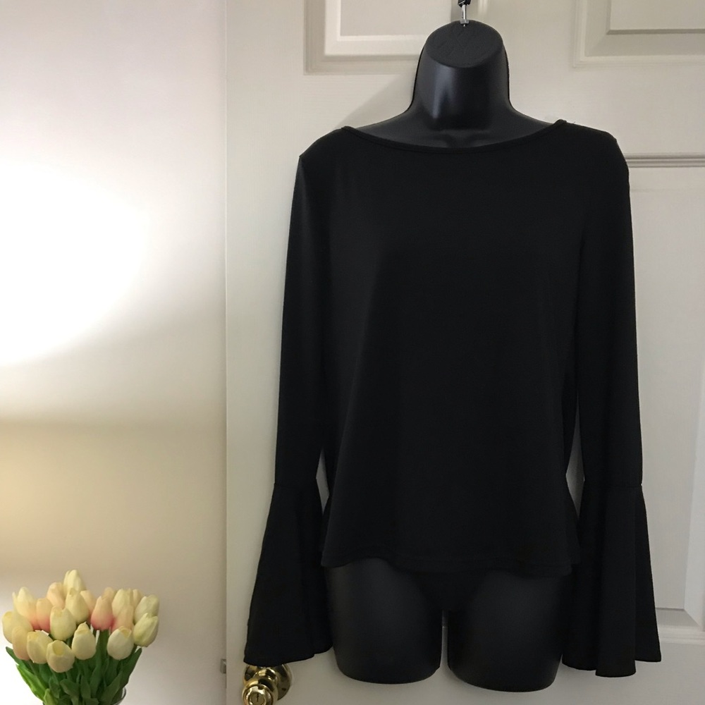 Top with bell sleeve